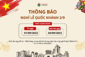 THÔNG BÁO LỊCH NGHỈ LỄ QUỐC KHÁNH 2/9