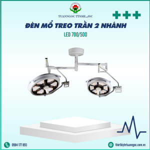 Đèn Mổ Treo Trần 2 Nhánh LED700/500