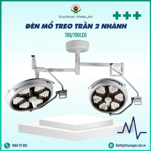 Đèn Mổ Treo Trần 2 Nhánh 700/700LED