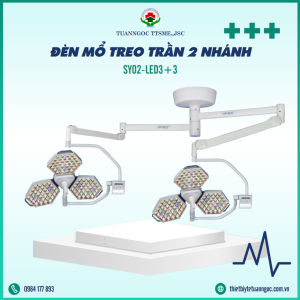 Đèn Mổ Treo Trần 2 Nhánh SY02-LED3+3