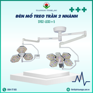 Đèn Mổ Treo Trần 2 Nhánh SY02-LED3+5